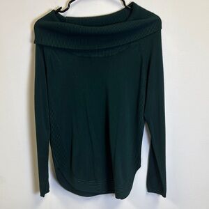 Lety& Me Size S Dark Green Long Sleeve Top